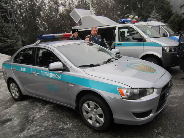 Полицеские автомобили Казахстана