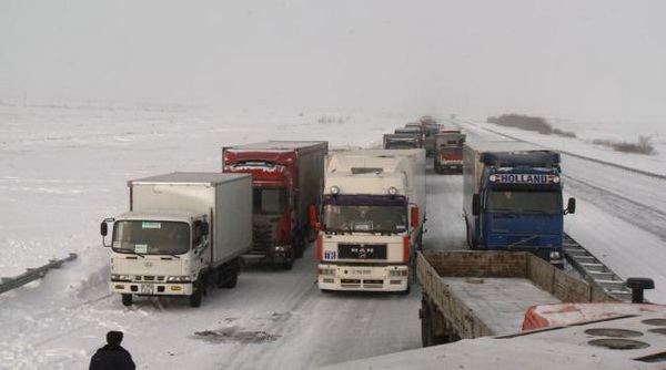 20 автомашин столкнулись на трассе Кокшетау-Астана