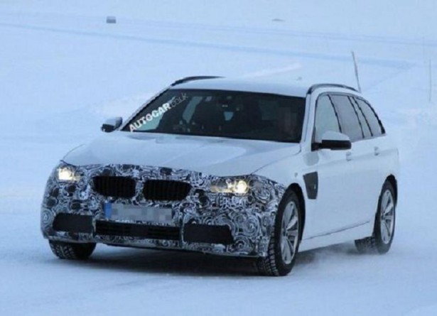 Шпионы засняли обновлённые седан и универсал BMW 5-Series