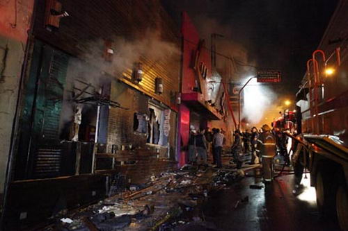 Пожар в ночном клубе Kiss в Санта-Марии, Бразилия