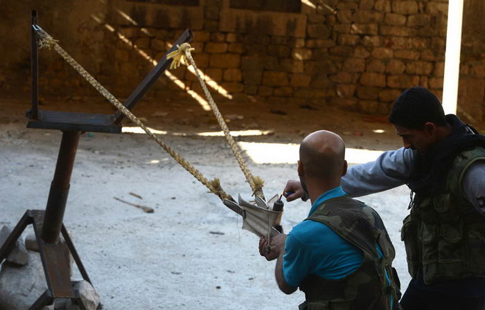 Самодельное оружие сирийских повстанцев