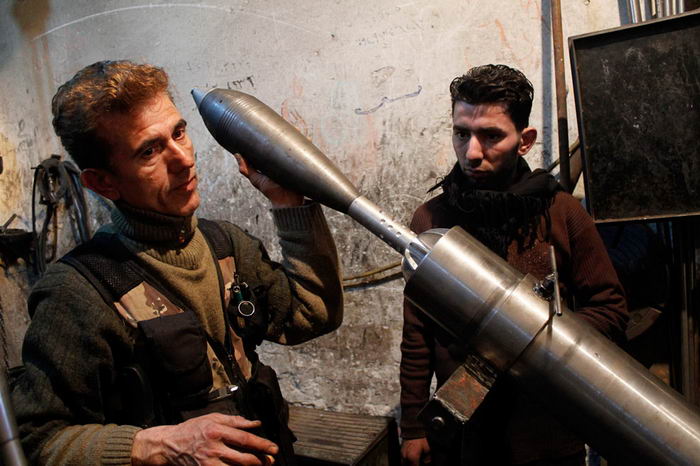 Самодельное оружие сирийских повстанцев